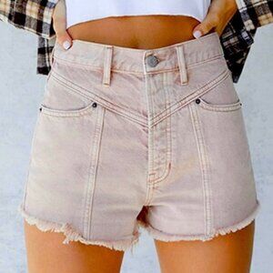 PacSun Ultra High Rise Vintage Shorts in Stone Fire NWT